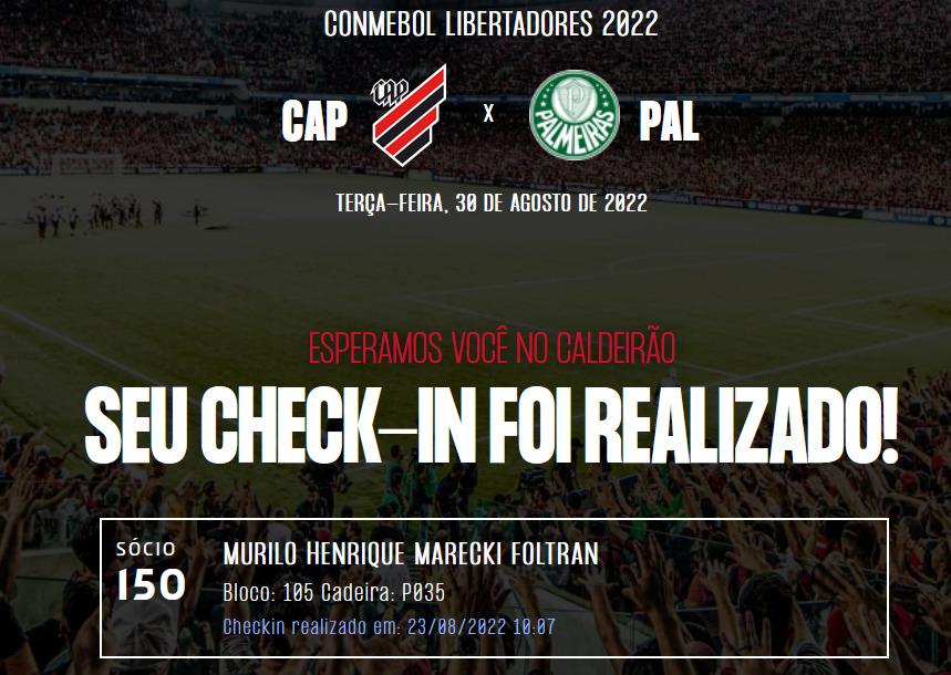 Mais um check-in realizado!!! Vamoooooo!!!!
