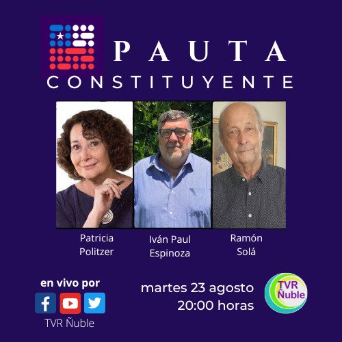 Distrito19INN's tweet photo. Patricia Politzer es TT ,  hoy estará Pauta Constituyente con @Ramonsofo en VTR Ñuble  Imperdible https://t.co/q4MhoxitMK