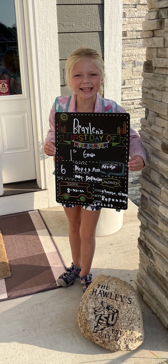 teddyhawley's tweet photo. We have a 1st Grader!! #Braylen https://t.co/ngn3r1m0my