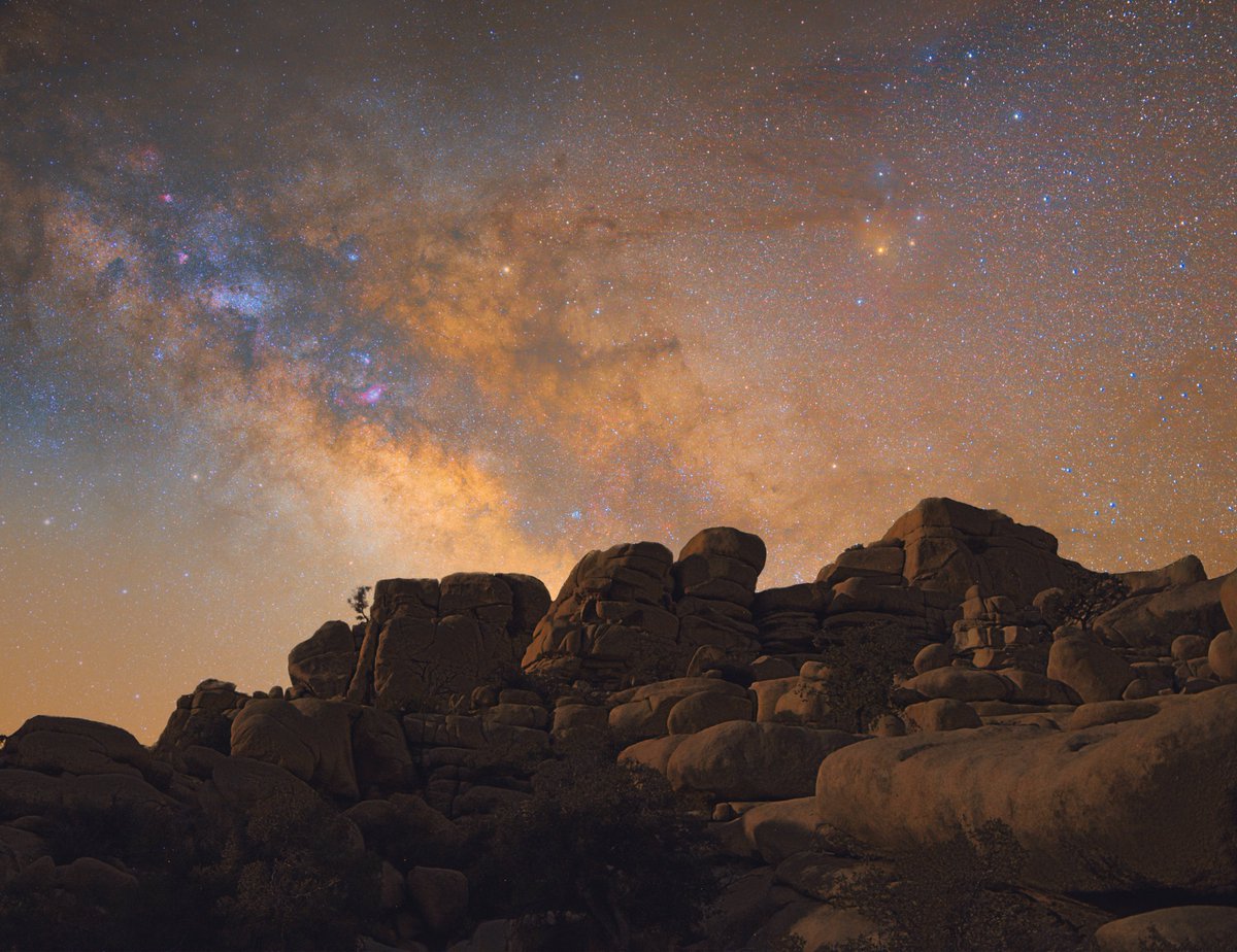 I took this during a night under the stars in Joshua Tree. Amazing what can be seen when you are nowhere near a city.