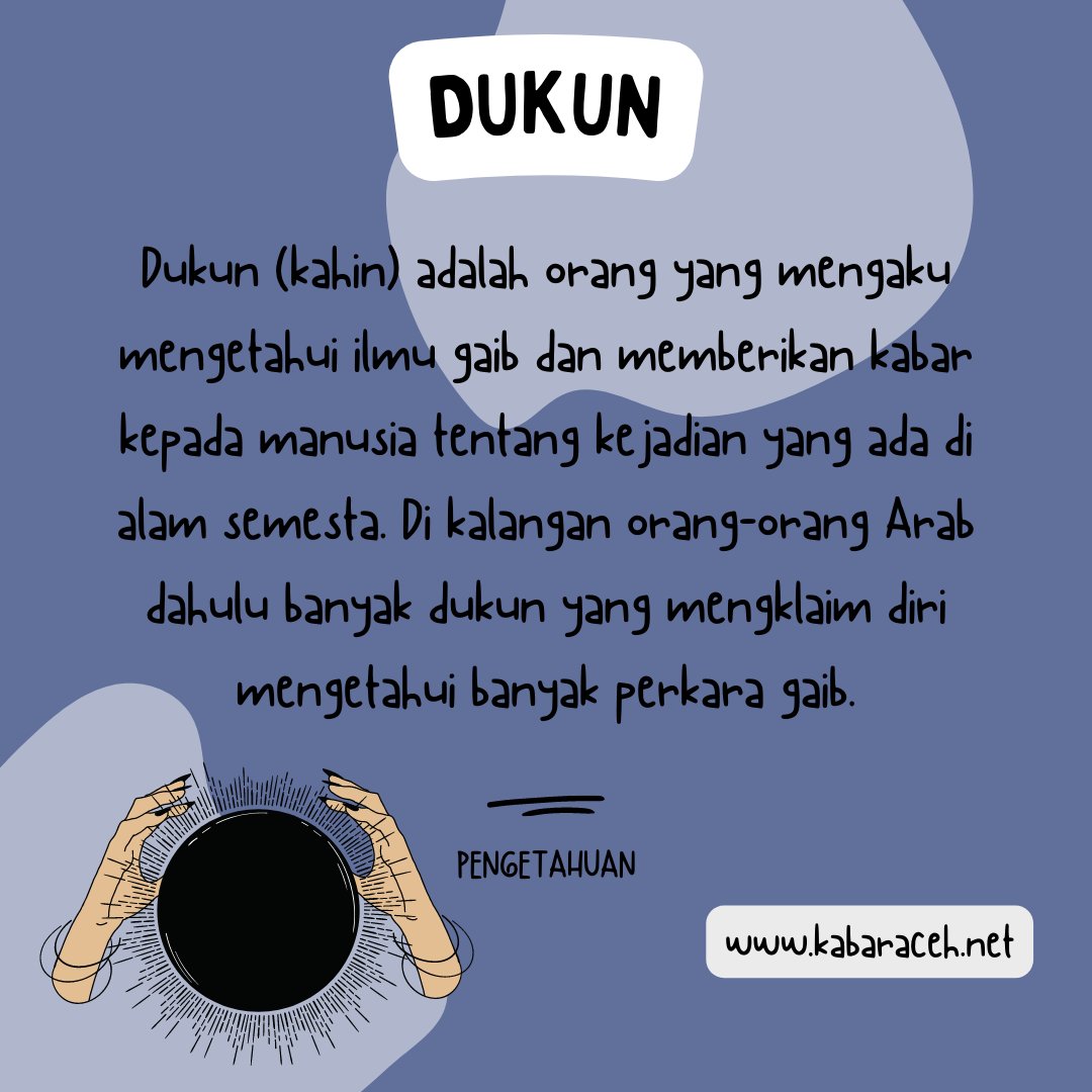 kabaracehnet's tweet photo. Saat ini profesi Dukun sedang ramai diperbincangkan publik setelah Viralnya Kasus Pesulap Merah VS Gus Samsudin, Tapi apakah kamu tahu Definisi Dukun yang sebenarnya ??.

#acehviral #pengetahuan #dukun #pesulapmerah #dukunviral https://t.co/1I1GXyJLsB