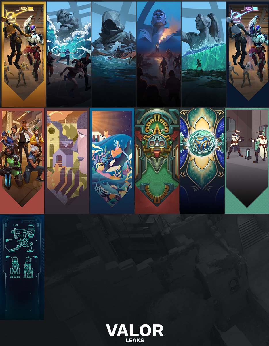 ValorLeaks's tweet photo. EP5 Act 2 Battlepass Playercards | #VALORANT https://t.co/fIQemtEdtd