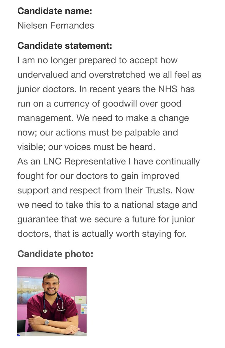 Nielsenfds1's tweet photo. We need fair pay for our jobs. We need an ousting of the “take us for granted” culture. We need support and security. And we need to be willing to stand up and fight for it. Please Vote for me in the BMA Junior Doctor Elections if you agree. #bma #Juniordoctors #NHS #doctors https://t.co/AcqTceCye2
