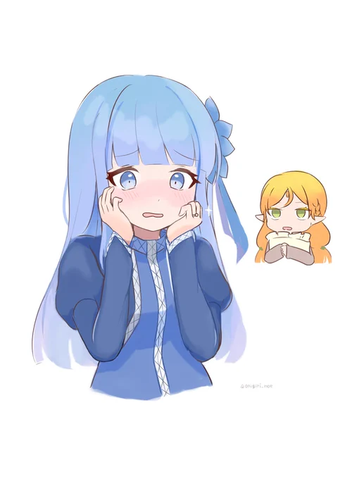 5話、照れ方がオタクなメイベルちゃんとなんか枕持ってきてるエルフちゃんで笑った #いせおじ 