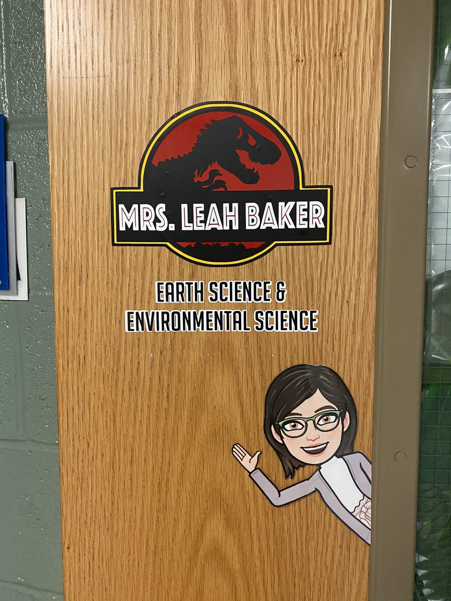 SciEdu_LB's tweet photo. After taking a twitter break I’m back! Getting ready for the school year 🦖 Kiddos will be welcomed to Jurassic Park tomorrow 😉 https://t.co/ApSuunwztL