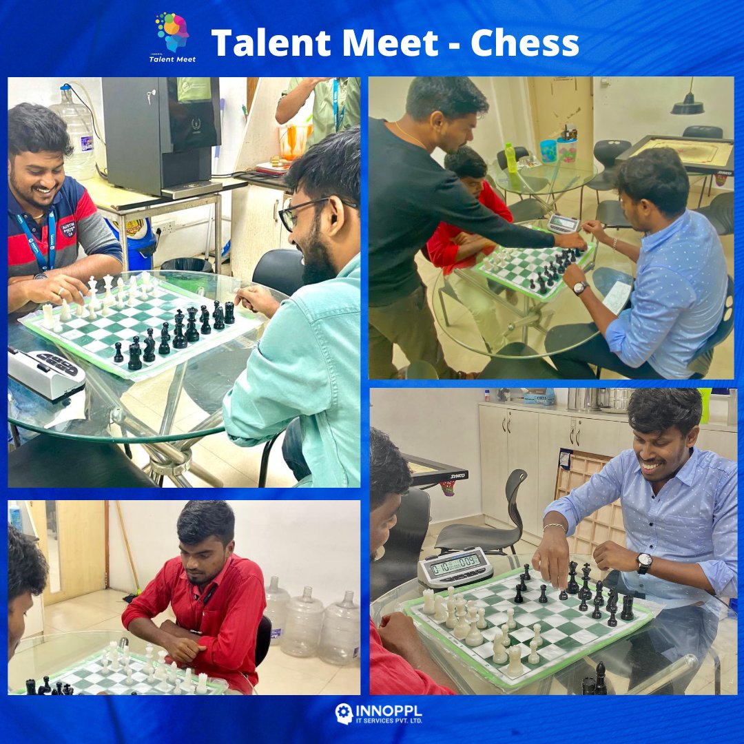 Innopplinc's tweet photo. "Chennai is the hottest hub of Chess in the world now. So just to be there and be a part of the chess celebration is a reason in itself."
However, the buzz caught our talent meet too.
#chesstournament #talentmeeet #teaminnoppl #talent https://t.co/1YS12ZZrlD