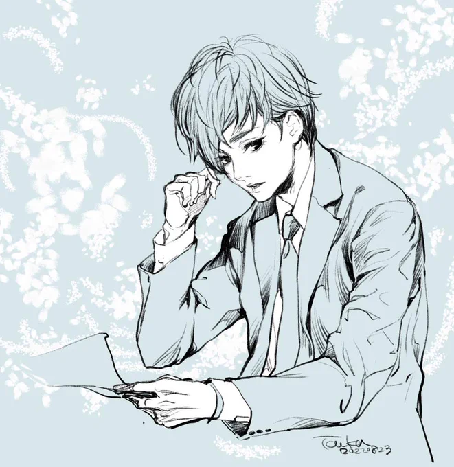 スーツ練習。 