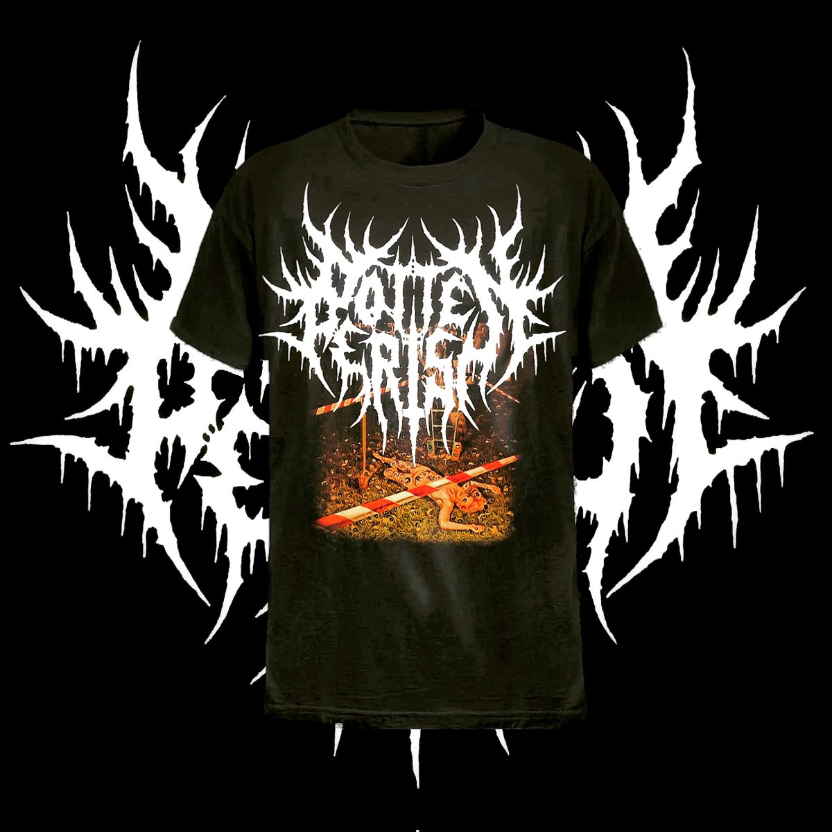 Rotten_Perish's tweet photo. The Official T-shirt Muerte 2022
https://t.co/78jczpiFN9 
Available On All Digital Streaming Platforms 
https://t.co/SO3GCOKEXB
#RottenPerish #RuttetFörgås #Swedish #deathmetal #SwedishMetal #metalmusic  @RuttetForgas https://t.co/vReUDHXy7L