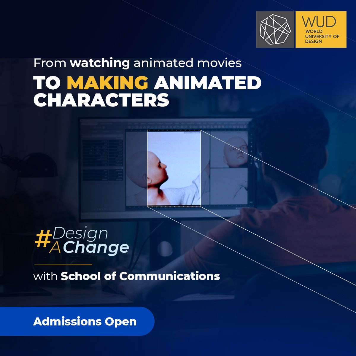 Exhilarate your #career with <a href="/WUD_Sonipat/">World University of Design</a>. You’ll love it more than #games and adventure when you start developing those ones yourself. #Learn from the industry #experts and in a culture of real-time learning. Explore a fascinating future. Call: 070567 70065