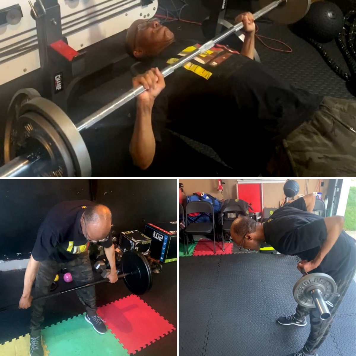 CharlesCtyElite's tweet photo. We turnin back the clock in the War Room! Older and wiser, yet STRONGER!! Great job!💪🏾
#WorkOnWorkOnWork🏋🏾♂️
#CharlesCountyEliteProduct💙💛 https://t.co/Yr5xqAOez1