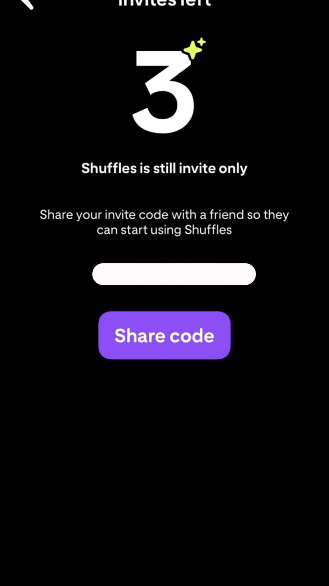 BeatriceBromby's tweet photo. sending shuffles invite codes to everyone who follows and likes i have more but here’s a photo of proof that i have some x #pinterestshufflecodes #pinterestshufflesinvitecodes #shufflesinvitecode #shufflescode https://t.co/98EWpdDpCo