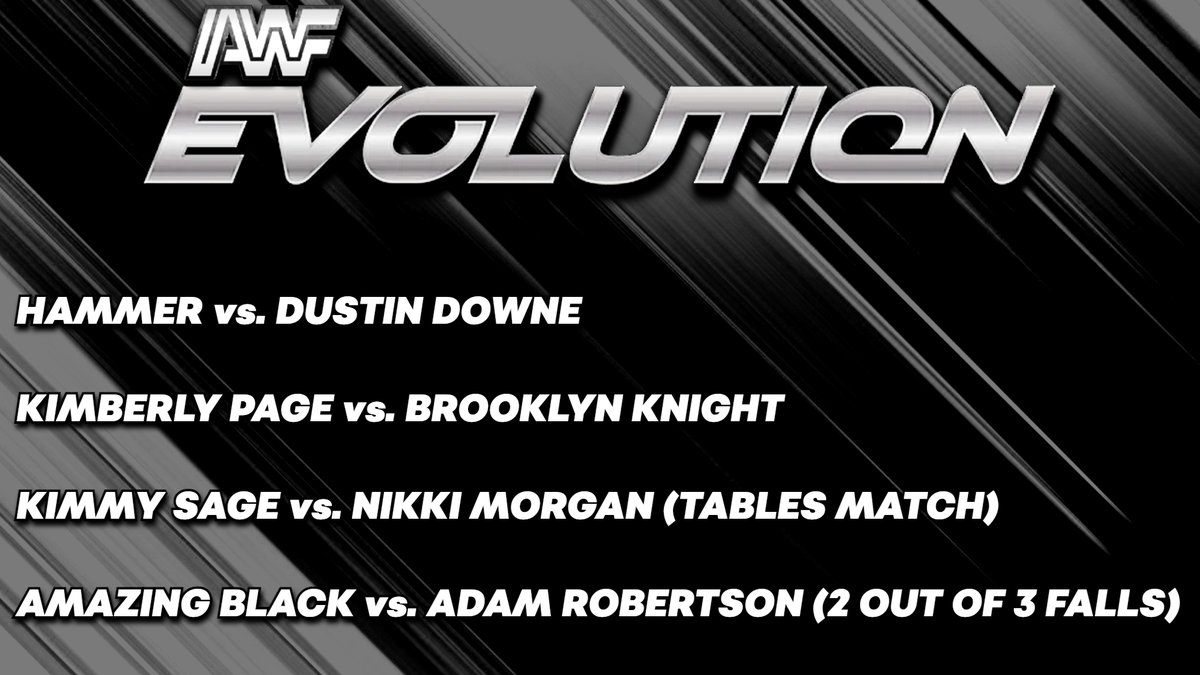 AWF_EFed's tweet photo. AWF Evolution
LIVE TOMORROW NIGHT! 5:30pm/ET
https://t.co/ffjEkqZiyT

A special teaser will be shown for next week's BIG episode of AWF Evolution! Make sure you tune in👀 https://t.co/KEZ4tWtkaZ