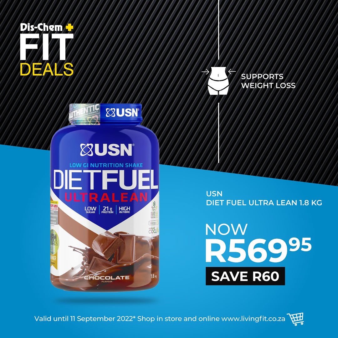 Dischem_LiveFit's tweet photo. Get ready for Spring with these #fitdeals🤩🎉

ON SALE: @USNSA 
🙌 Hyperbolic Mass GH 4kg - SAVE R50
🙌 Diet Fuel Ultralean 1.8kg - SAVE R60
🙌 Lipo X Platinum 80’s - SAVE R60
🙌 Epik Blue Blood 380g - SAVE R70 

🛒@Dischem until 11 September 
👉 https://t.co/IjjNnWzpnA https://t.co/l4DITcPGZO