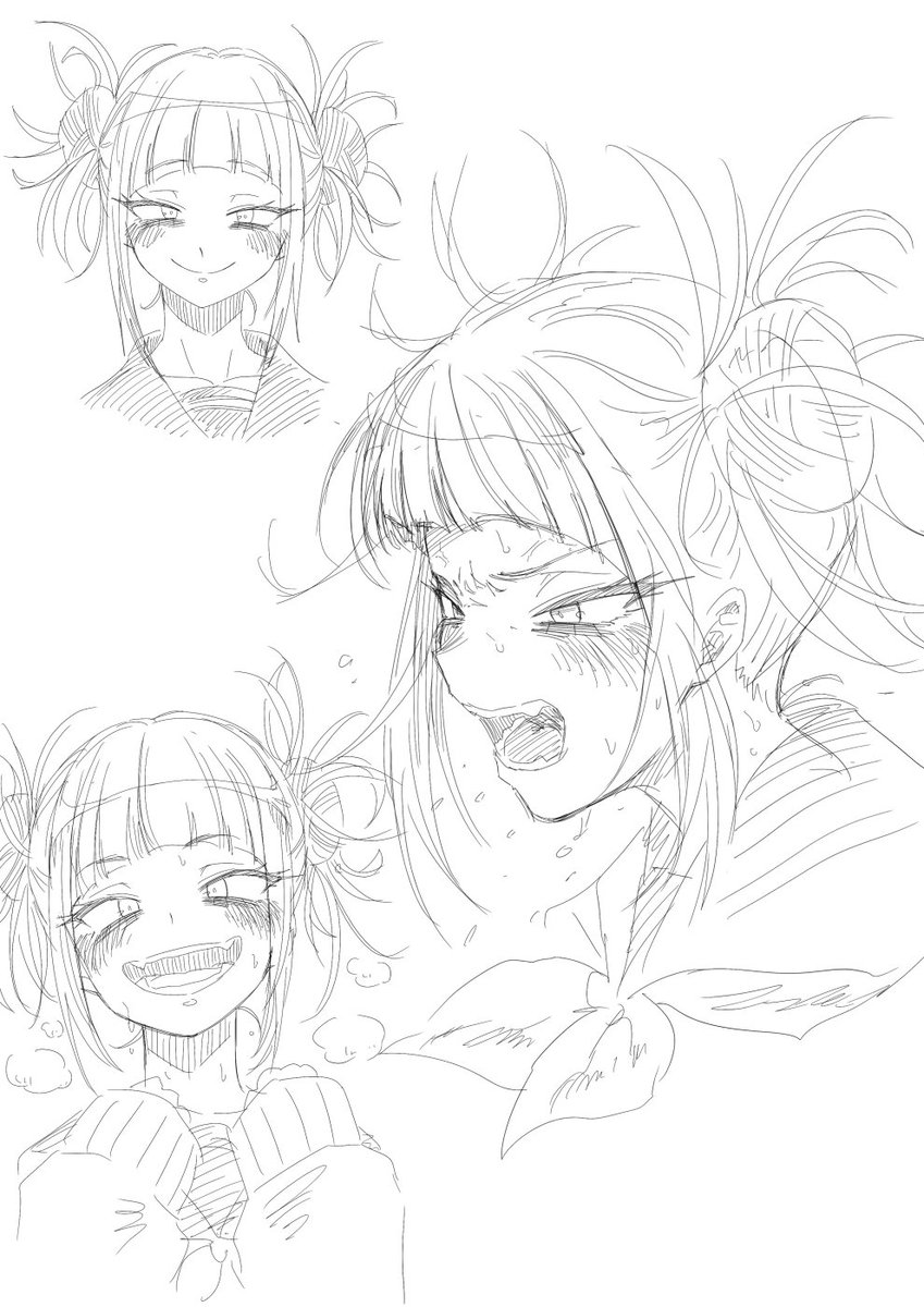 顔を可愛く描けるようになりたいから練習するぞ! 47 