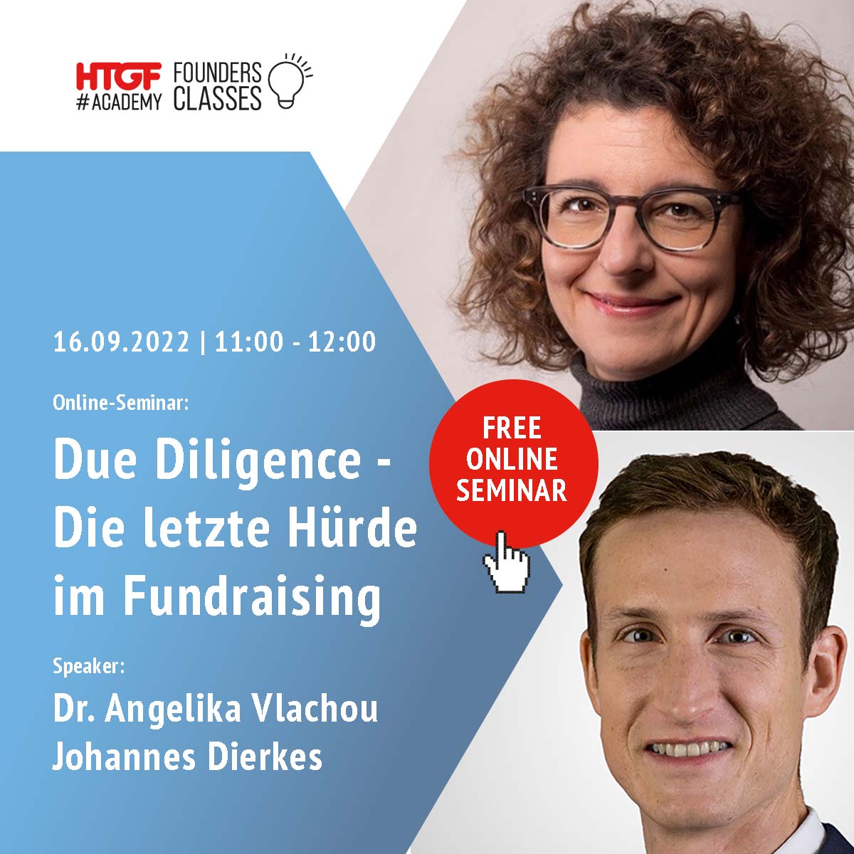 HTGF's tweet photo. 💰 Du hast als Gründer:in die erste Hürde genommen &amp; einen interessierten Investor gefunden? Dann JETZT SCHNELL ANMELDEN zur #FoundersClasses für tiefe Einblicke in Due Diligence, um die letzte Hürde deiner Gründung zu nehmen! 🚧

✍️ 👉 Infos &amp; Anmeldung https://t.co/XsDuZmZPll https://t.co/ClpRijZeRs