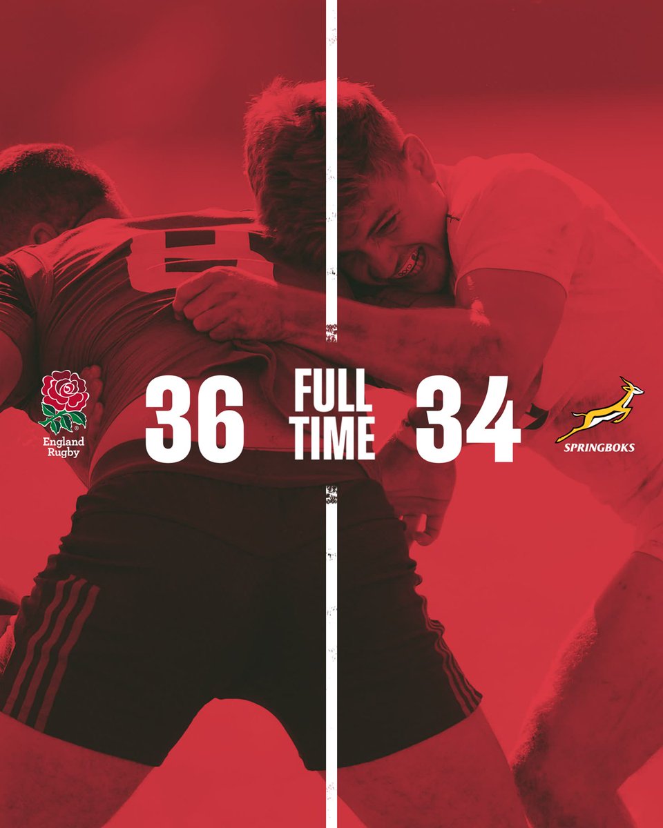England Men's U18s complete astonishing second half comeback with a last-minute penalty to seal a 36-34 victory over South Africa A U18s 🌹
