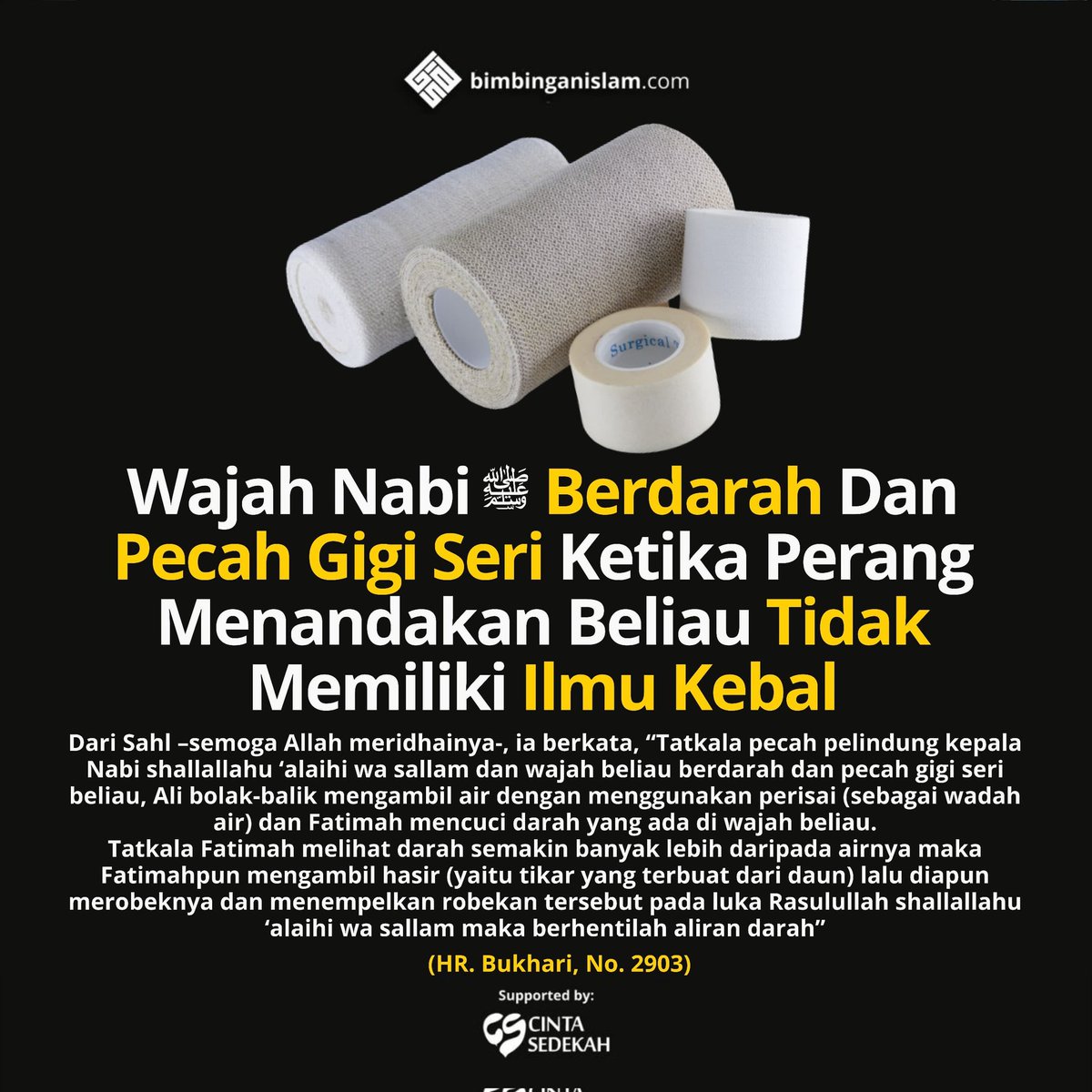 bimbingan_islam's tweet photo. Wajah Nabi ﷺ Berdarah Dan Pecah Gigi Seri Ketika Perang Menandakan Beliau Tidak Memiliki Ilmu Kebal

__________________
https://t.co/sQ7FFy6rYd | Follow IG, FB, TWT, TG, YT : Bimbingan Islam https://t.co/jZPGrlEKwK