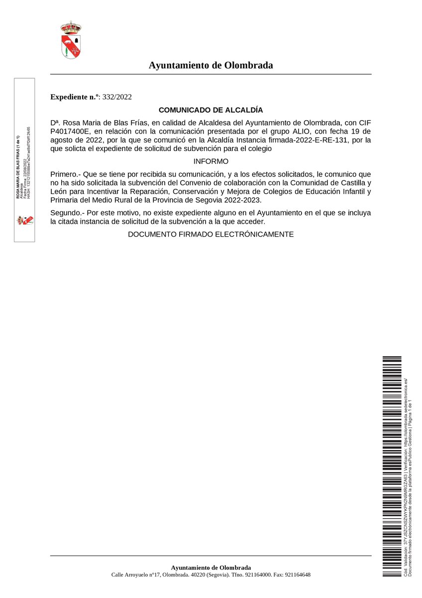 ALIO_Olombrada's tweet photo. Con el colegio hecho una pena y no se le cae la cara de vergüenza... https://t.co/k8NlvzdO7B