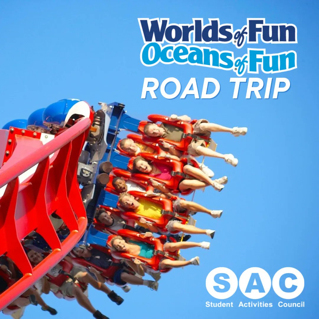 SAC_WSU's tweet photo. Is your upcoming Saturday looking pretty empty? Come to Worlds of Fun with SAC but register quickly! The deadline to sign up is on Wednesday (August 24th). Join us on this journey to Worlds of Fun. ๐โ๏ธ
#RoadTrip #WorldsofFun #SACEvent https://t.co/AcSSoPYixY