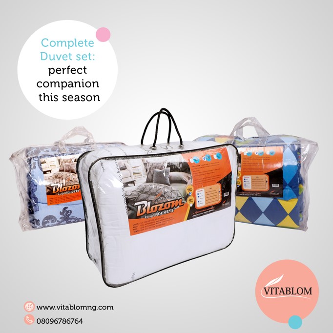 LimitedVitablom's tweet photo. For premium quality,  wide range of colourful duvet sets, reach out to us today. 

 #vitablomng  #vitablom #beddingsets #Duvet  #bedingset #babyduvet #duvet #bedsheet #ishaga #lagosmom #lagoswives #lagosnigeria #womens #duvetcoverset #duvets #beddingsvendor #beddsheets https://t.co/OPwQbrMMQu