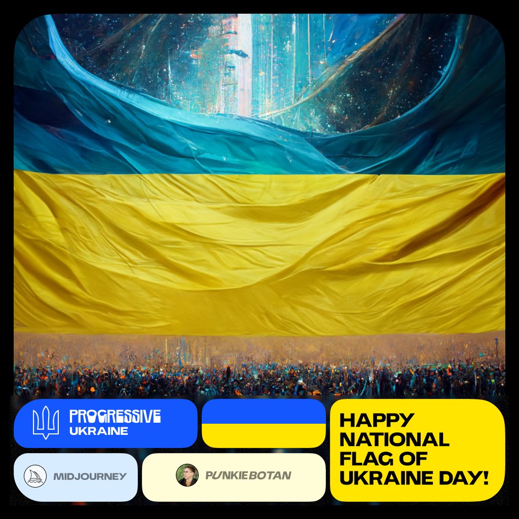 Happy National Flag of <a href="/Ukraine/">Ukraine / Україна</a> Day!
Image generated using <a href="/midjourney/">Midjourney</a> 

#flag #Ukraine️ #midjourney