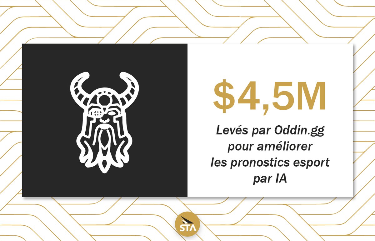 📢 @Oddingg lève $4,5M pour développer son IA de pronostics esport

Cette technologie innovante est un atout majeur pour toutes les plateformes de pari ou pronostics esportif

💰 Cette levée va leur permettre d'élargir les équipes &amp; leur éventail de services

#STAKRN #esport #IA