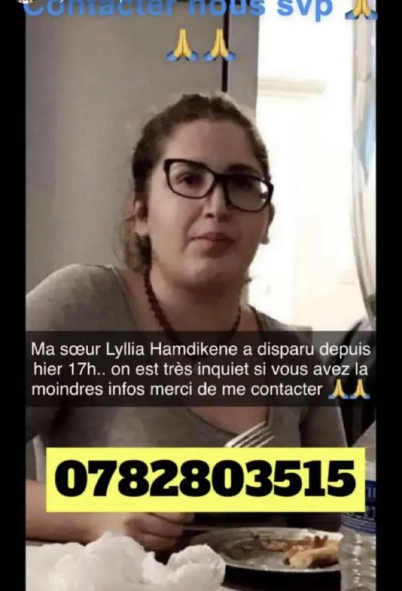SarahBenazra's tweet photo. Ma cousine a disparu dimanche 21 août à Belfort. Svp RT 🤲🏻✨ Inchallah on la retrouve au plus vite https://t.co/6ixewvrPb7