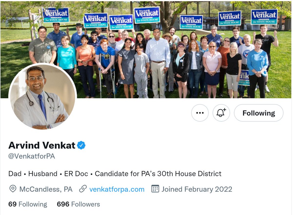 Max Cooper MD (@0maxcooper0) on Twitter photo Can the folks on #Medtwitter and in #Pennsylvania give <a href="/VenkatforPA/">Arvind Venkat, MD</a> some more follows? We need this guy in our #PennsylvaniaStateHouse Can the folks on #Medtwitter and in #Pennsylvania give <a href="/VenkatforPA/">Arvind Venkat, MD</a> some more follows? We need this guy in our #PennsylvaniaStateHouse