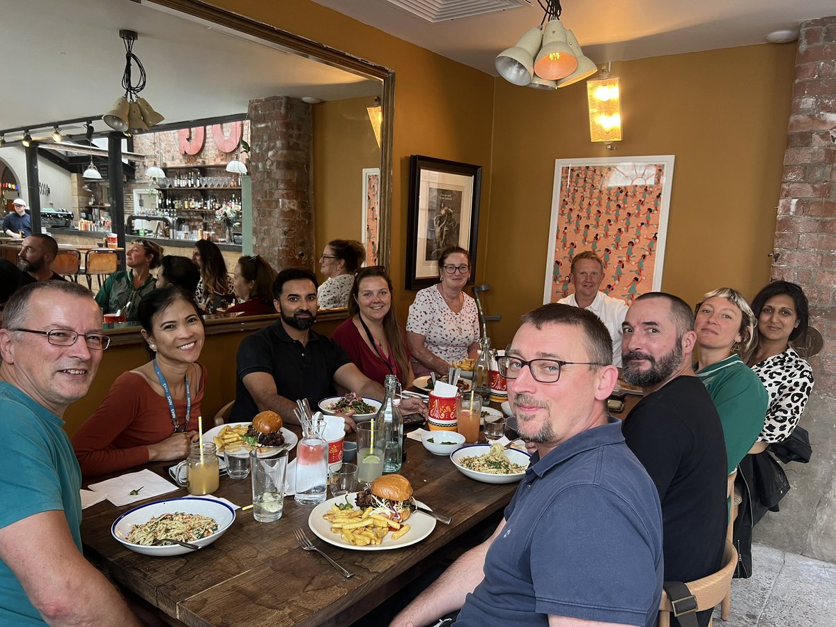 HansfordLouise's tweet photo. Fantastic to spend time with extended Bristol Team to welcome Georgia to the #HepCULater mission. Excellent plans in place, Bristol is definitely in the running for #HepC micro elimination. After much deliberation we have named our new team ‘Alright My Liver’ #LeaveNoOneBehind https://t.co/qwDQJSBeuU