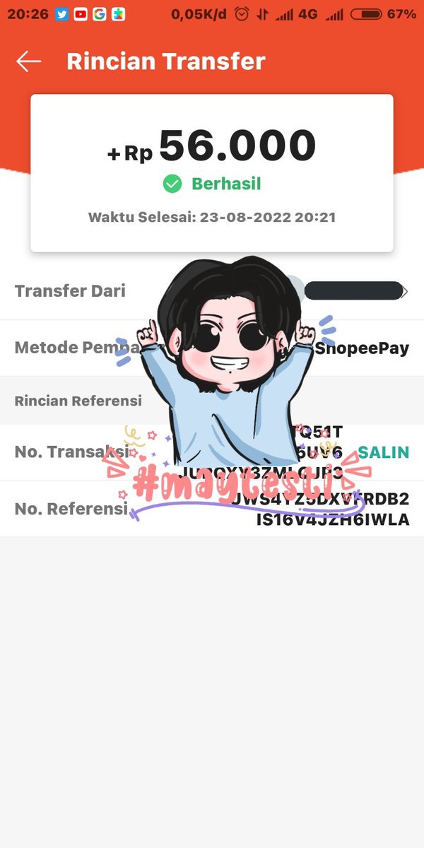 bbluejnz's tweet photo. Yeayy alhamdulillah akhirnya bisa pake #maytesti terimakasih banyak buat kak @Maymytan sponsor @gisgive dan kak admin @Mayclaim π semoga selalu dilancarkan segala urusannya, aamiin. https://t.co/pyxjzeS4Fo
