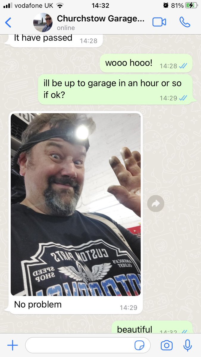 JamesReinaNSW's tweet photo. When your relationship with your mechanic is more than transactional apparently 😳😆#mechanics #bromance #robthemechanic #devon #kingsbridge https://t.co/vMTRSlaEFw