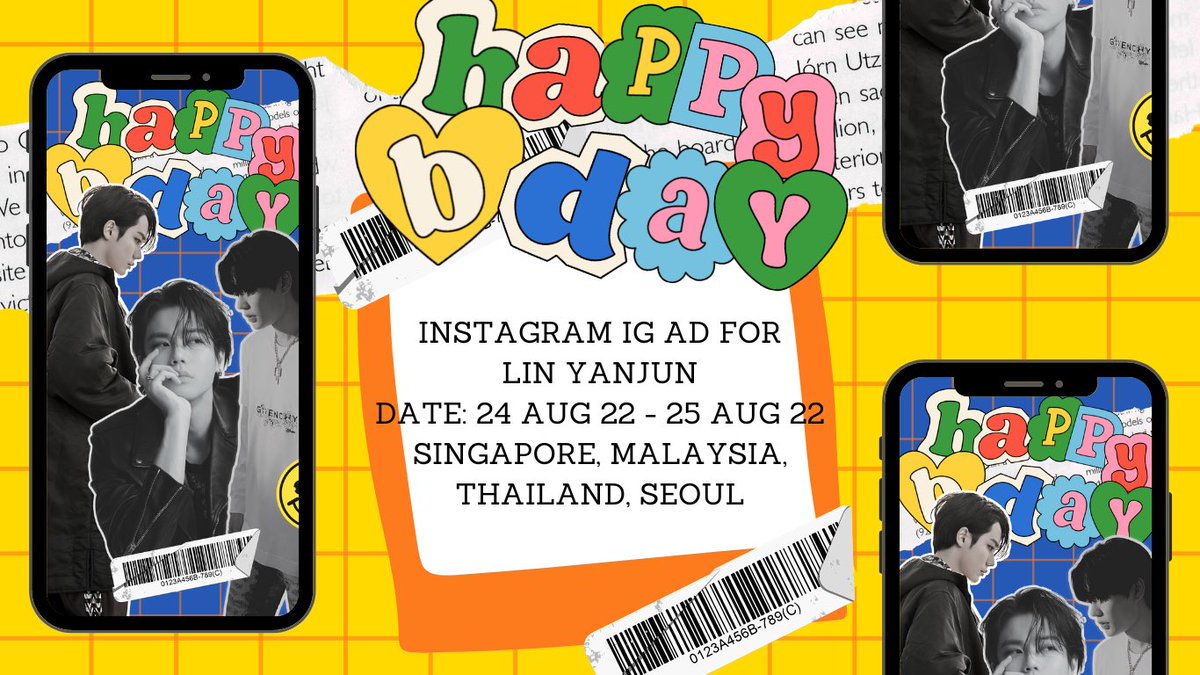 hay404irl's tweet photo. — lin yanjun 27th birthday instagram ads 💙

schedule: 24th august 2022 - 25th august 2022
location: singapore, malaysia, thailand, seoul

feel free to screenshot and mention me if you’ve seen it!^ ^

#LinYanjun #林彦俊 https://t.co/CiTAwRp9mF