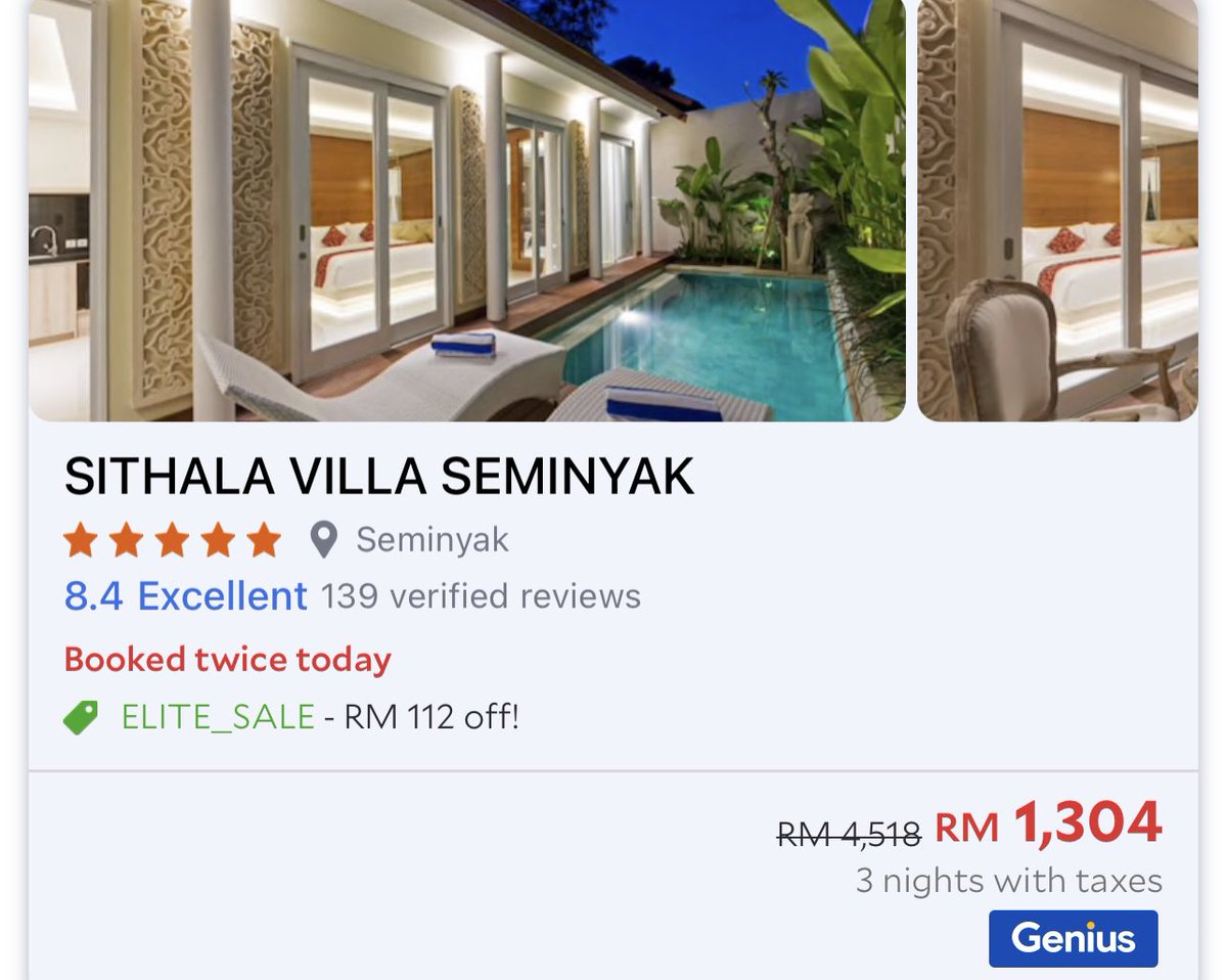 Khairunneeta's tweet photo. No wonder artist and instafam choose Bali as their desired vacation &amp; booked Villa lagi. Look at the price fr Villa with private pool. Affordable price 😍 This price is 4 days &amp; 3 nights stay ya. https://t.co/XnH1C98EfN