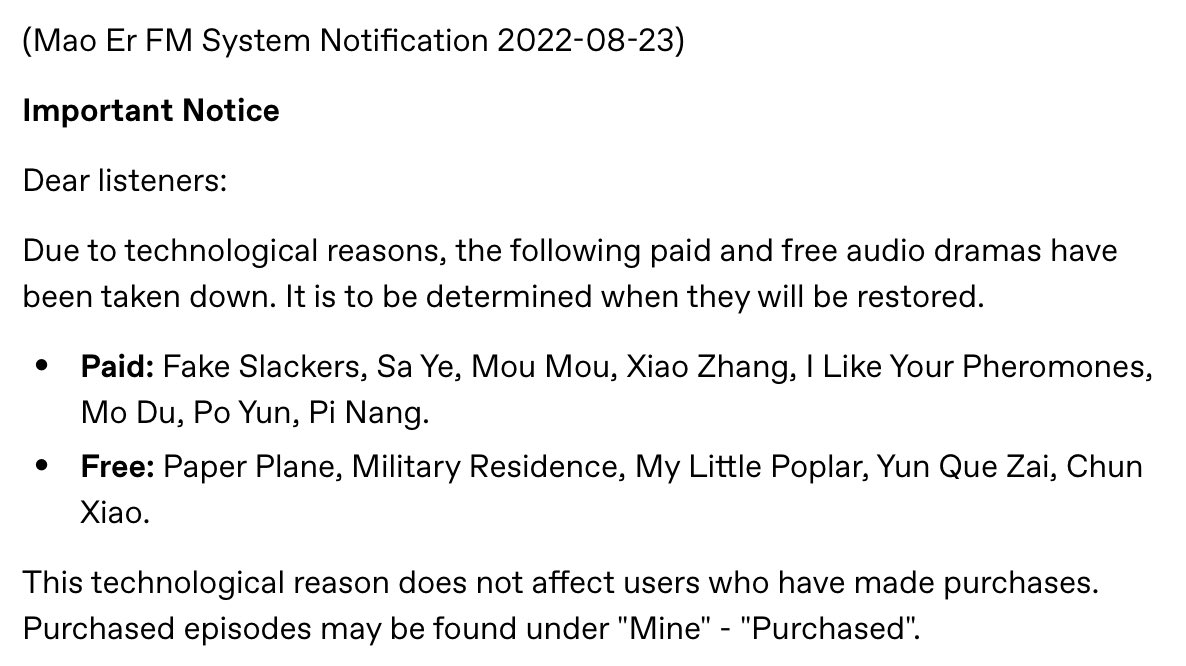 radishtears's tweet photo. riiiipppp 😭😭😭 
(which ones will be nextt??) #danmei #audiodrama https://t.co/DAIRd33gsj
