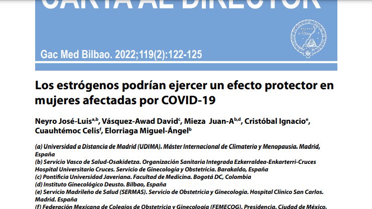 doctorneyro's tweet photo. No es #nuevo, pero me encanta #recordarlo.
¿#Sabíasque los #estrógenos podrían ejercer un #efectoprotector en #mujeres afectadas por #COVID19?
Con @ICRISTOBAL
Pues éso...
https://t.co/fHhTLe4o6E https://t.co/KgePisChJY