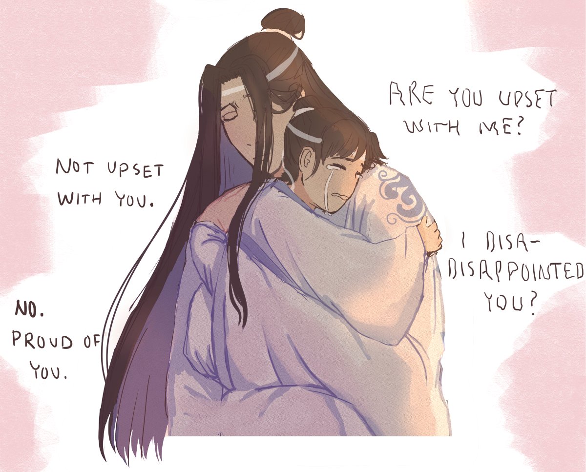 quiexan's tweet photo. Learning How To Dad (some days are harder than others)
(1/2)

#mdzs #modaozushi #lanwangji https://t.co/5lfoUyLons