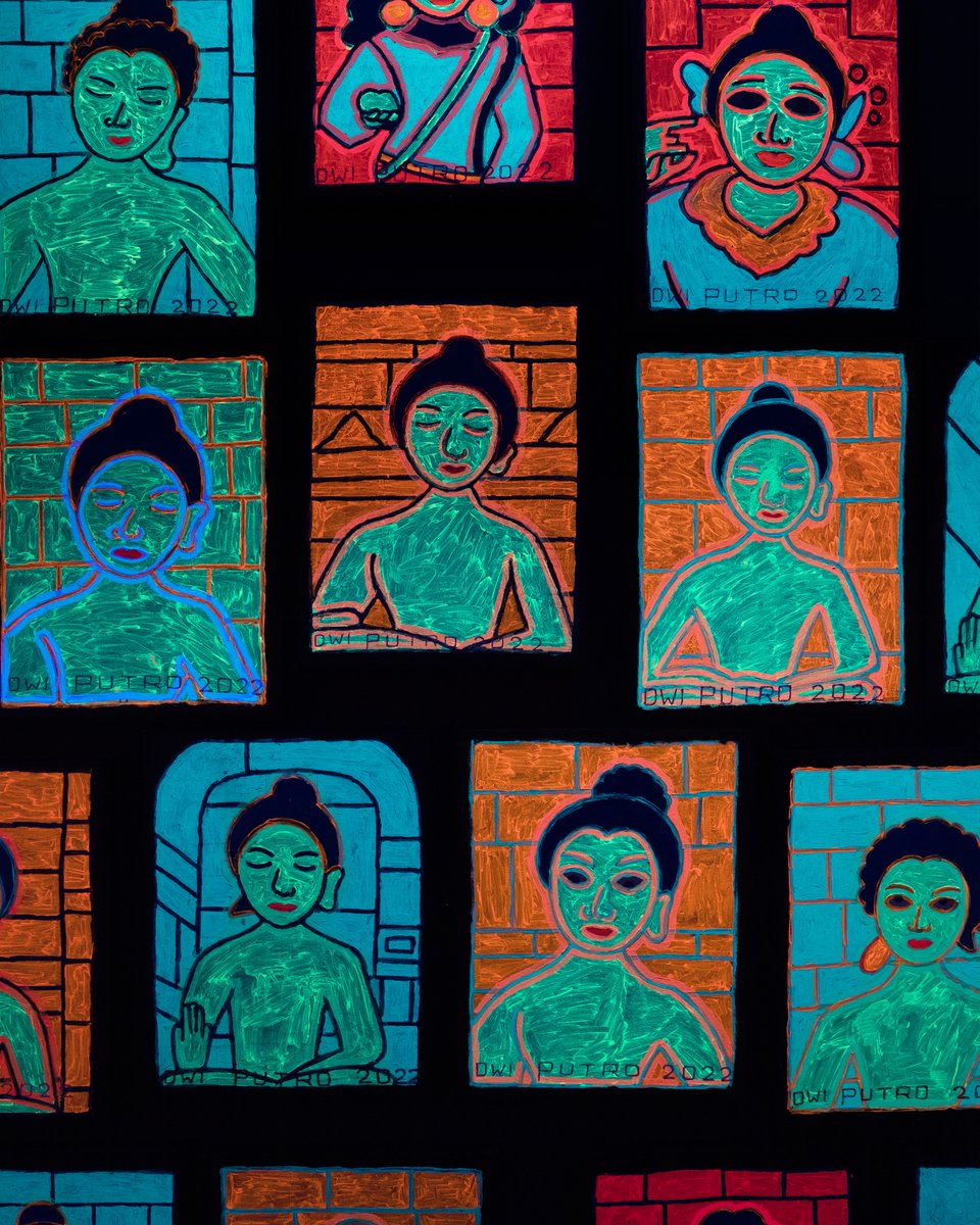 artjog's tweet photo. 'Borobudur - Expanding Unawareness' adalah karya yang bertolak dari sebuah teks 'borobudur' yang ditulis oleh Dwi Putro, seorang dengan karunia skizrofenia residual. Adiknya, Nawa Tunggal menganggap tulisan-tulisan itu seperti sebuah ungkapan dari dunia alam bawah sadar. 📝 https://t.co/0Wu6c6x48O