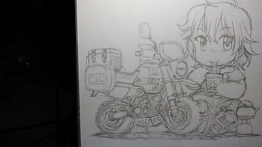 あんまり暑いんでエアロバイクをあきらめて絵を描き始める。
パリダカというとハウンドドッグとカップヌードルが頭に浮かぶオッサン世代…😅 