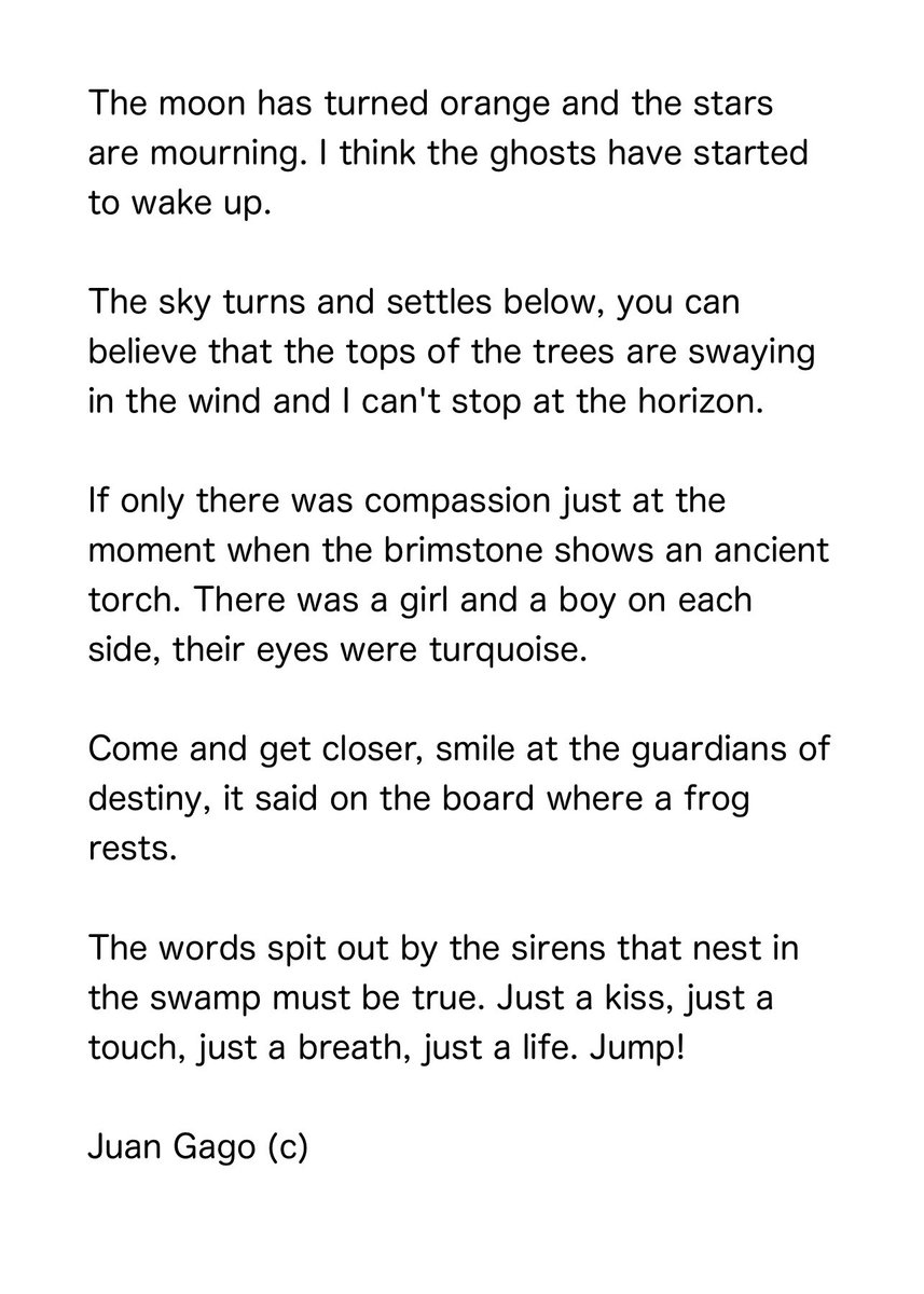 ionztomo16's tweet photo. JUMP! ~ JUAN GAGO (C)
#thelonelystar #thelongnight #poetry #forgetitall #destroythefear #thewitch https://t.co/XxPTGHJDAE