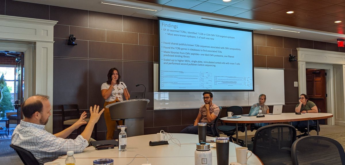 Personalized Immunotherapy Research Lab (@pirl_unc) on Twitter photo Second day of #pirlsymposium
Panel on high throughput T-cell assays Second day of #pirlsymposium
Panel on high throughput T-cell assays