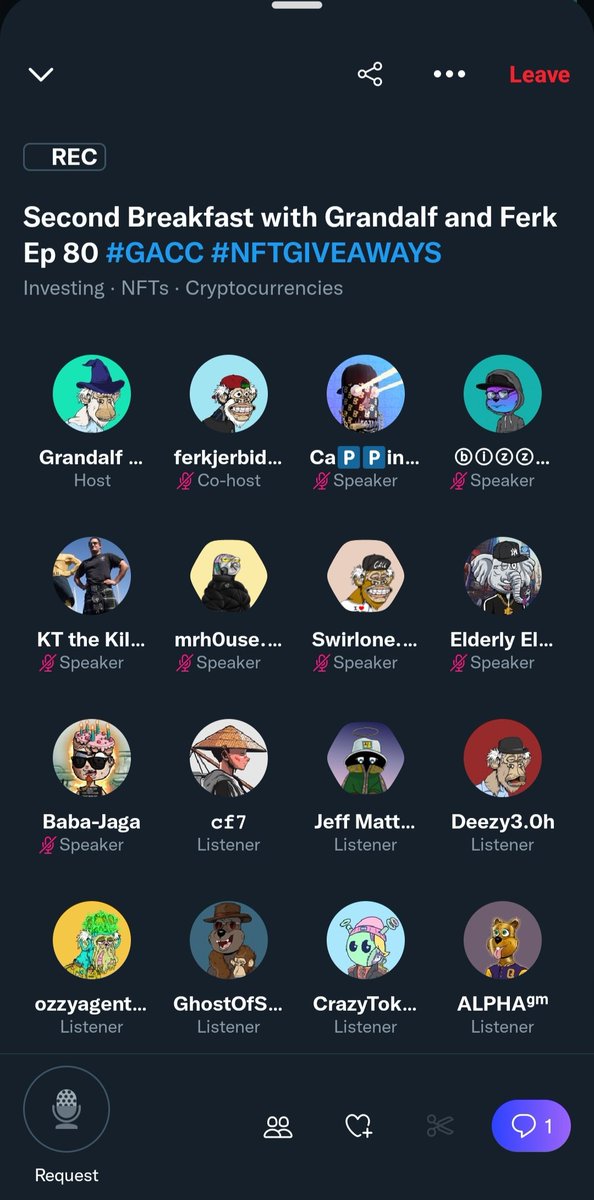 cfs7ven (@cfs7ven) on Twitter photo Have you taken your breakfast? If not, well we gotchu! Come and hop in to our Second Breakfast with <a href="/GrandalfG/">Grandalf The Grey</a> & <a href="/ferkjerbiden/">ferkjerbiden🇺🇸</a>. Let's Groooowww!!! <a href="/GrandpaApeCC/">Grandpa Ape Country Club</a> <a href="/SwirlOne/">Swirlone.eth</a> @bizzlequokk @Dick_Doofus <a href="/TribeQuokka/">Tribe Quokka</a> @WzkDnft <a href="/sewersharkwtf/">Sewer Shark.wtf</a> <a href="/TribeQuokka/">Tribe Quokka</a> 💎
x.com/i/spaces/1ZkJz… 🚀 Have you taken your breakfast? If not, well we gotchu! Come and hop in to our Second Breakfast with <a href="/GrandalfG/">Grandalf The Grey</a> & <a href="/ferkjerbiden/">ferkjerbiden🇺🇸</a>. Let's Groooowww!!! <a href="/GrandpaApeCC/">Grandpa Ape Country Club</a> <a href="/SwirlOne/">Swirlone.eth</a> @bizzlequokk @Dick_Doofus <a href="/TribeQuokka/">Tribe Quokka</a> @WzkDnft <a href="/sewersharkwtf/">Sewer Shark.wtf</a> <a href="/TribeQuokka/">Tribe Quokka</a> 💎
x.com/i/spaces/1ZkJz… 🚀