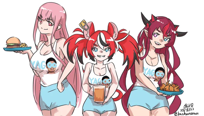 doodleholo hooters#callillust #IRySart #illustrayBAE #HololiveEN 