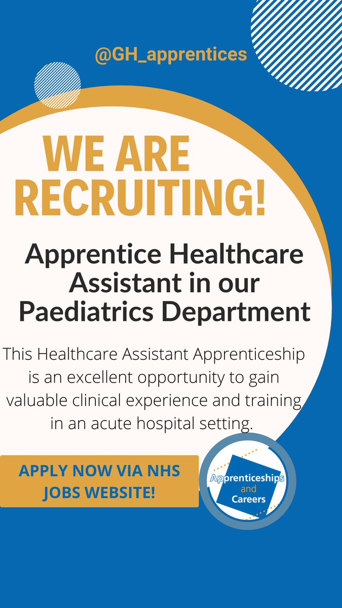 Apprenticeships and Careers GHNHSFT💙 tweet media