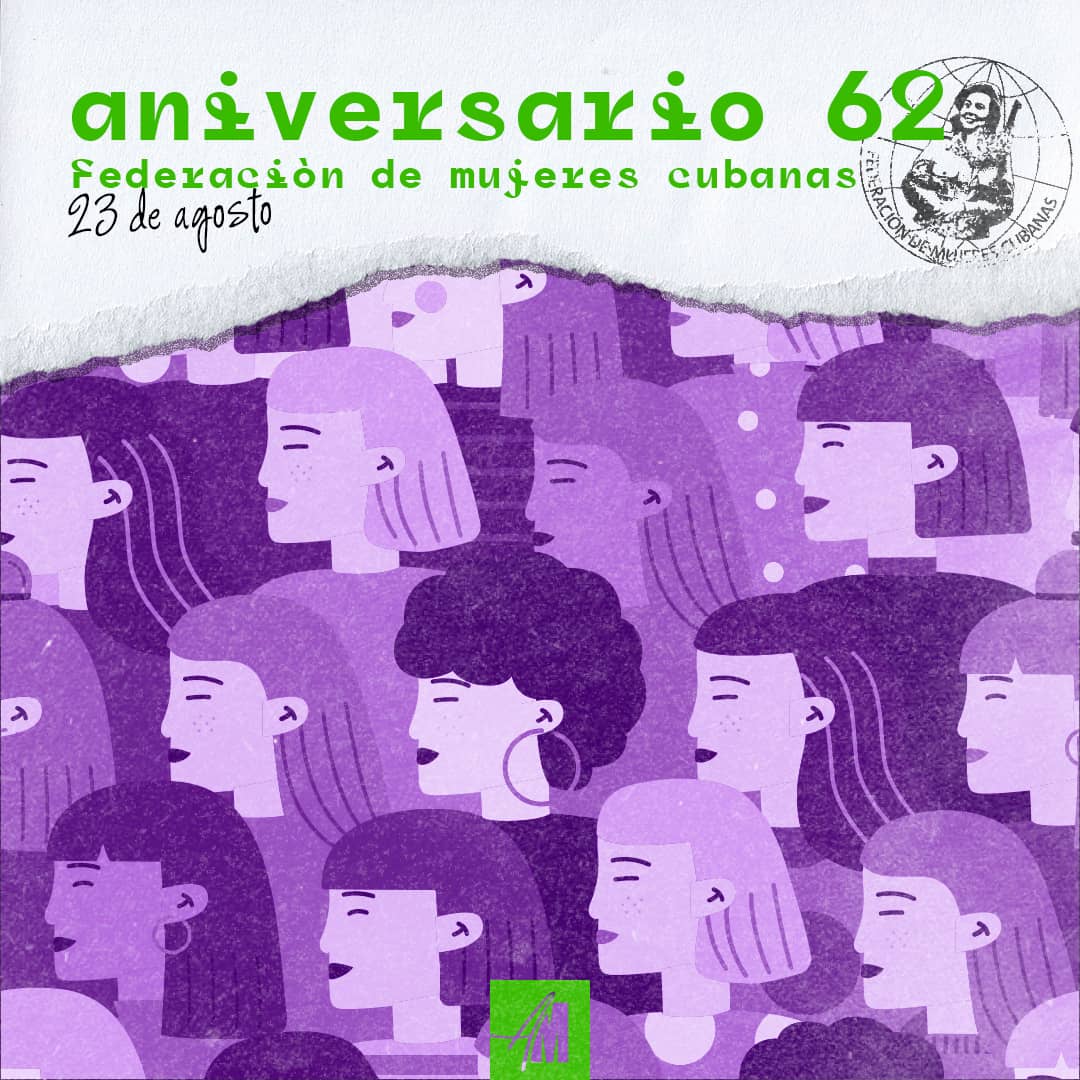 EmcargaCuba's tweet photo. Son 62 años de luchar contra prejuicios, incomprensiones, machismos; de emprender la lucha por la igualdad plena de la mujer. La FMC tiene que ser una fuerza que revolucione la sociedad.
¡Muchas felicidades! https://t.co/15o78w6YRc