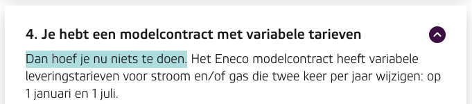Eneco advies per situatie: