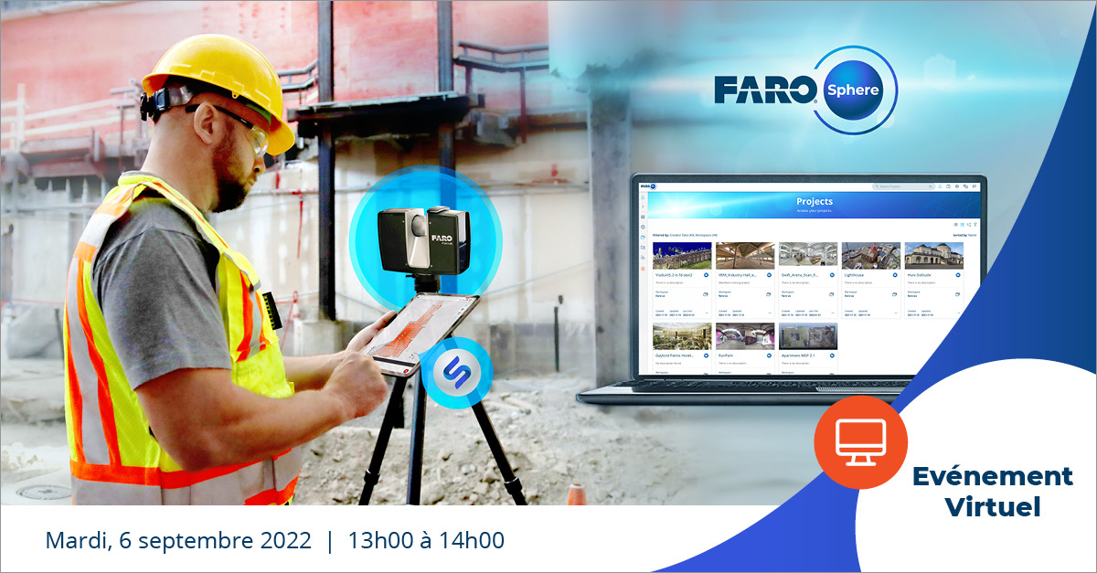 Joignez-vous à Eric Rolland et Sebastian Parfait de FARO pour notre webinaire "Que peut faire FARO® Sphere pour vous ?" Enregistrez-vous ici : bddy.me/3QLW2cn
#farosphere #webinaire #collaboration