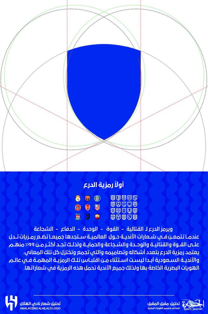 sport_jazirah's tweet photo. المتخصص مقبل المقبل يقدم شرحًا فنيًا لشعار #الهلال الجديد .. 

@mqbelalmqbel https://t.co/UmD4g9w0ia