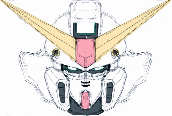 ウイングガンダム描きました(^^)just communicationも良いですがrhythm dimensionも良いですYouTubeで検索してみて下さい善きですよ(^^)#ガンダムW#ウイングガンダム 