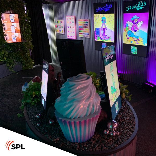 spl_chicago's tweet photo. Did we start a Metaverse AV company? 

Well no…not yet…but we did support Solana Labs NFT gallery at this year’s #Lollapolooza music festival in #Chicago along with an activation at Chicago Athletic Association Hotel and another NFT gallery! 
#NFTs #nftart #avcompany #av https://t.co/ynSyV6TVps
