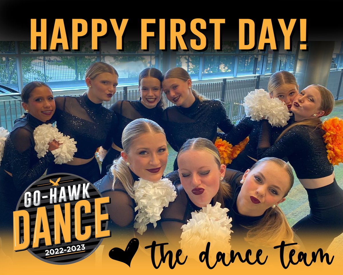WSRDanceTeam's tweet photo. Happy First Day of School #GoHawkNation! https://t.co/uIXOoIUzSp